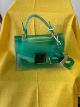 Load image into Gallery viewer, Clear Green Small handbag
