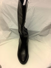 Load image into Gallery viewer, Knee High Black Back String Up Boot
