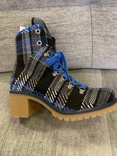 Load image into Gallery viewer, Blue Plaid Ankle Sport Boot
